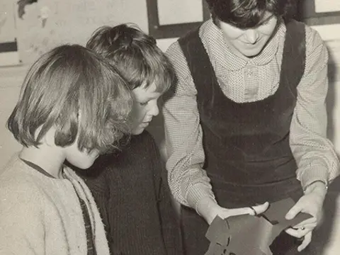 In a class, 1950s/60s.